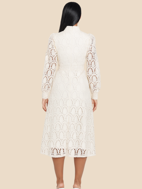 Willow | Women's Elegant Lace Wedding Guest Midi Dress