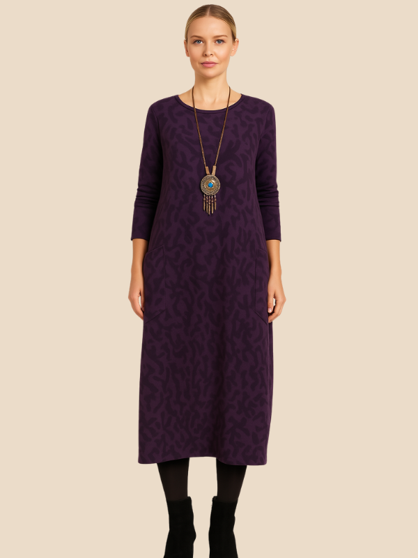 Aria | Women's Elegant Winter Dress with Pockets