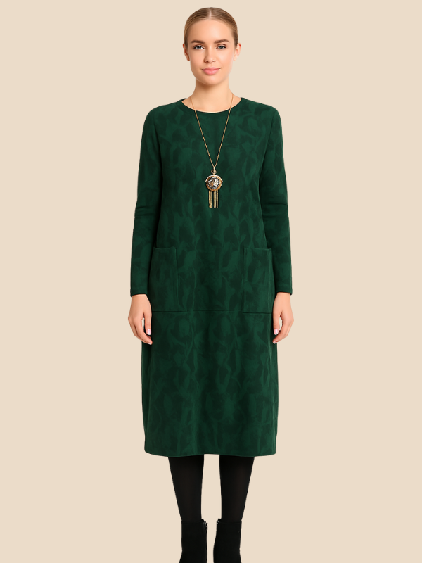 Aria | Women's Elegant Winter Dress with Pockets