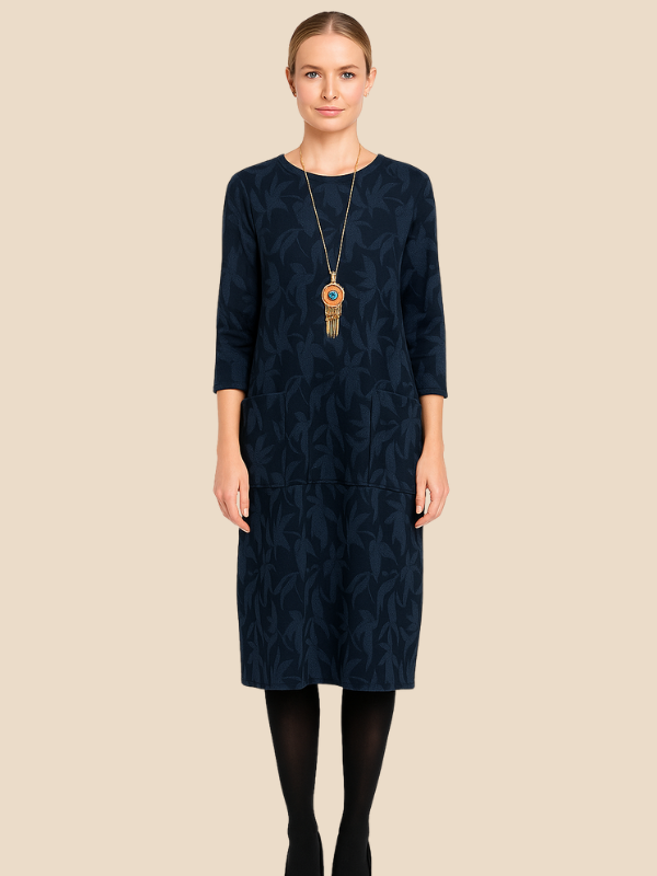 Aria | Women's Elegant Winter Dress with Pockets