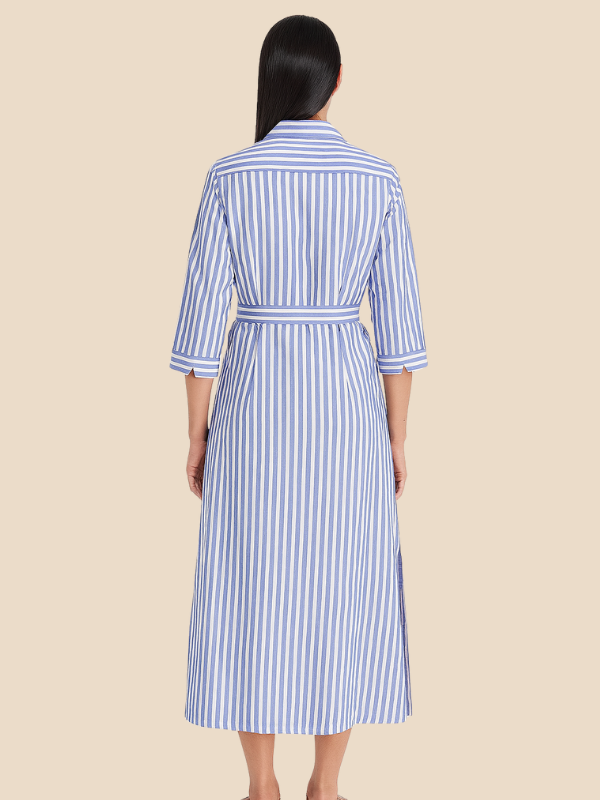 Tarah | Elegant Striped Shirt Dress for Women