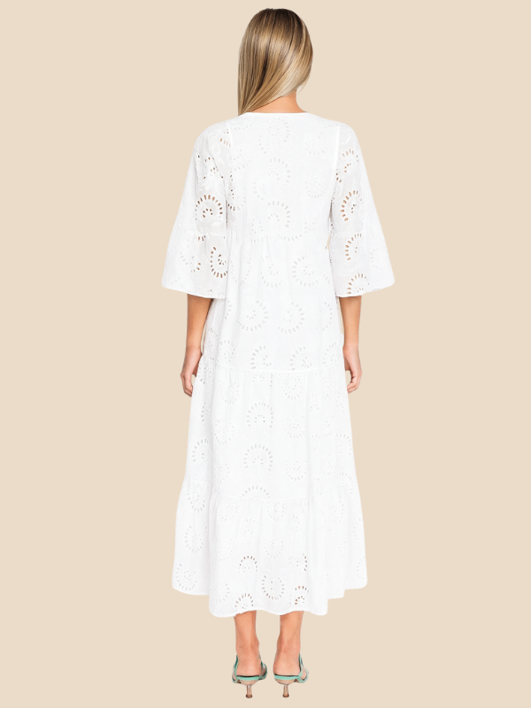 Lauren | Women's Embroidered Floral Maxi Dress