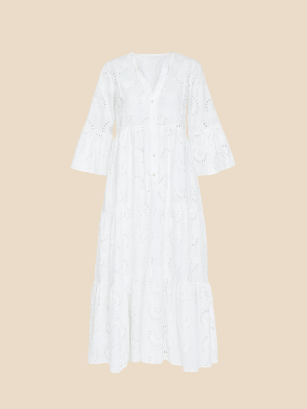 Lauren | Women's Embroidered Floral Maxi Dress