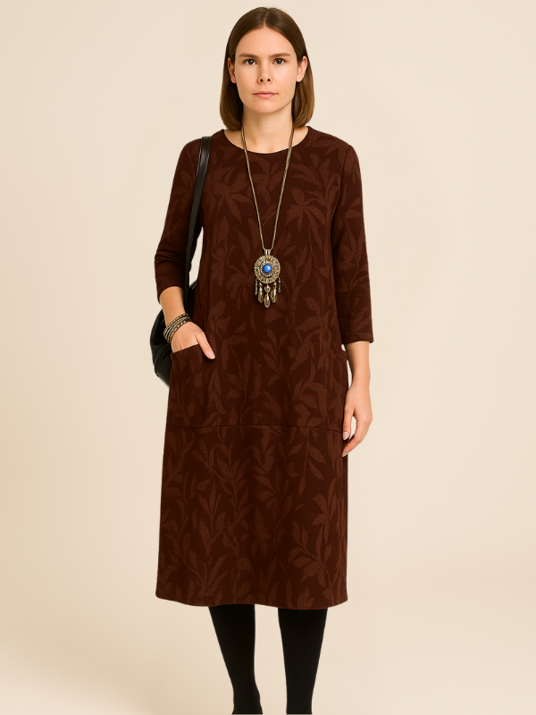 Aria | Women's Elegant Winter Dress with Pockets
