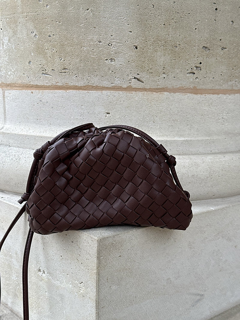 Amelia | Mini Woven Vegan Leather Bag for Women